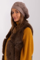 Beret Model AT-CZ-2318.26 Dark Beige - AT bej