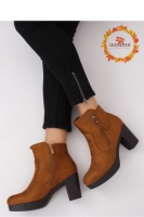 Botine cu toc model 135574 Inello maro