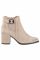 Botine cu toc model 184632 PRIMO bej