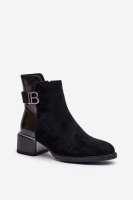 Botine cu toc model 201226 Step in style negru