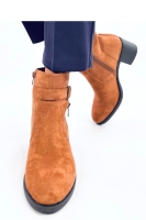 Botine cu toc model 201386 Inello maro