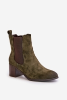 Botine cu toc model 201530 Step in style verde