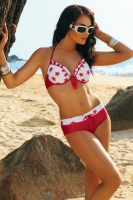 Costum de baie din doua piese model 146451 Ewlon rosu