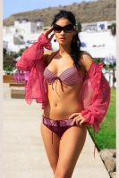 Costum de baie din doua piese model 146456 Ewlon rosu