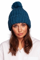 Czapka Model BK101 Morski - BE Knit albastru