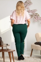 Pantaloni de marime plus model 169227 Karko verde