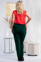 Pantaloni de marime plus model 184892 Karko verde