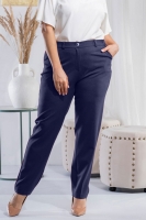 Pantaloni de marime plus model 184893 Karko Bleumarin