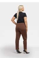 Pantaloni de marime plus model 193915 Karko bej