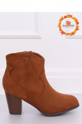 Botine cu toc model 135828 Inello maro