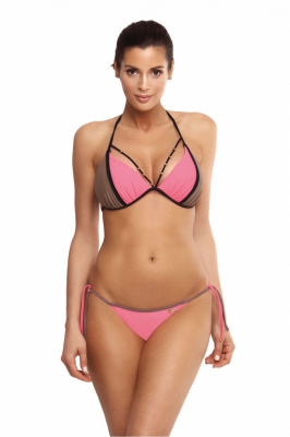 Costum de baie din doua piese model 128979 Marko roz