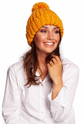 Czapka Model BK101 Honey - BE Knit galben