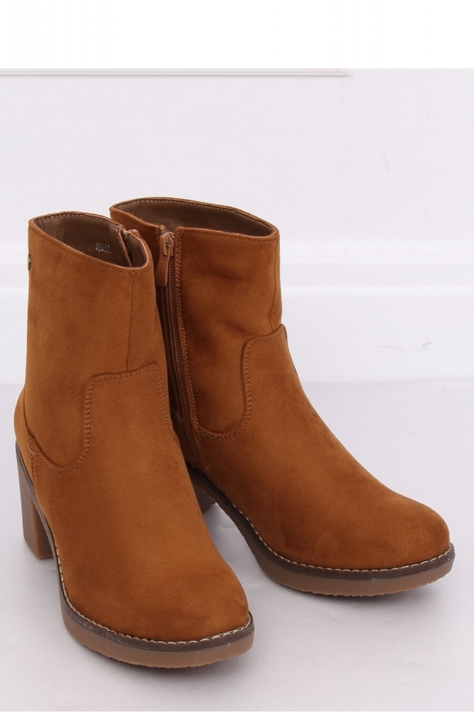 Botine cu toc model 135427 Inello maro