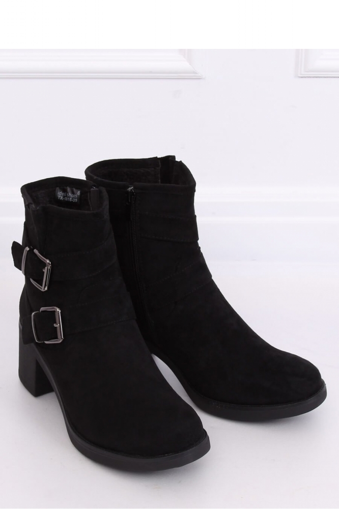 Botine cu toc model 136849 Inello negru