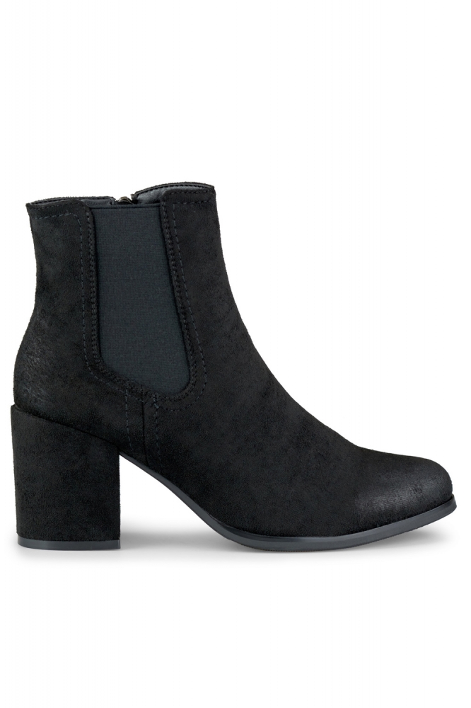 Botine cu toc model 184854 PRIMO negru