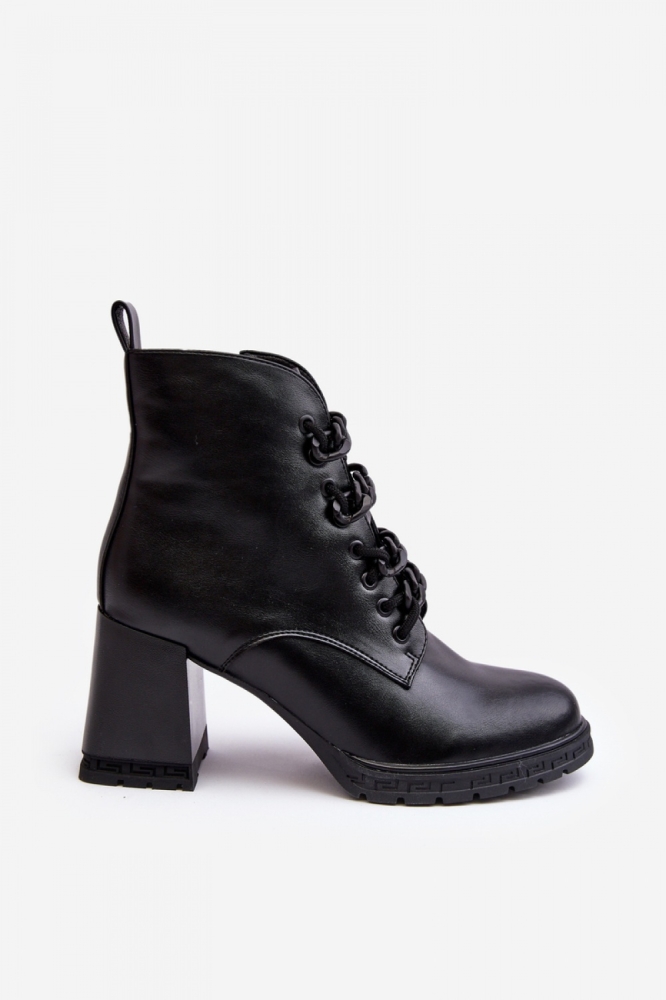 Botine cu toc model 189394 Step in style negru