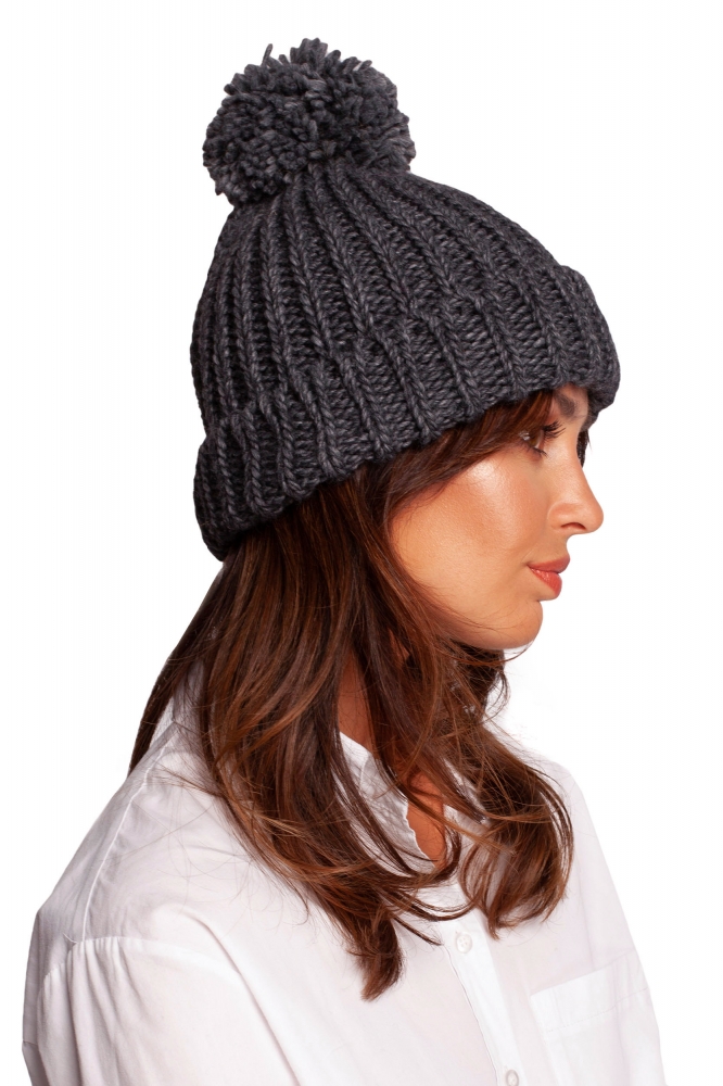 Czapka Model BK101 Grafit - BE Knit gri