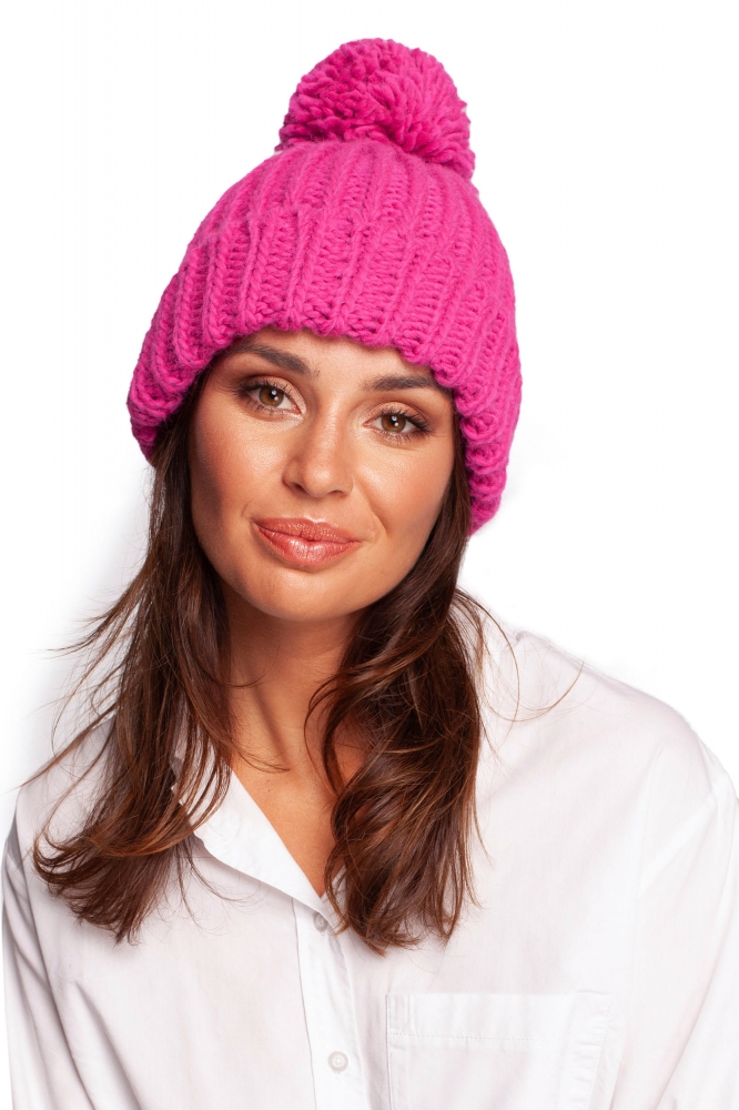 Czapka Model BK101 Pink - BE Knit roz