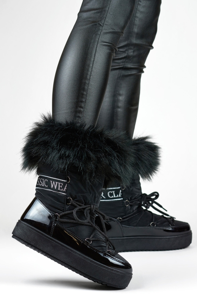 Moon boots model 191316 PRIMO negru