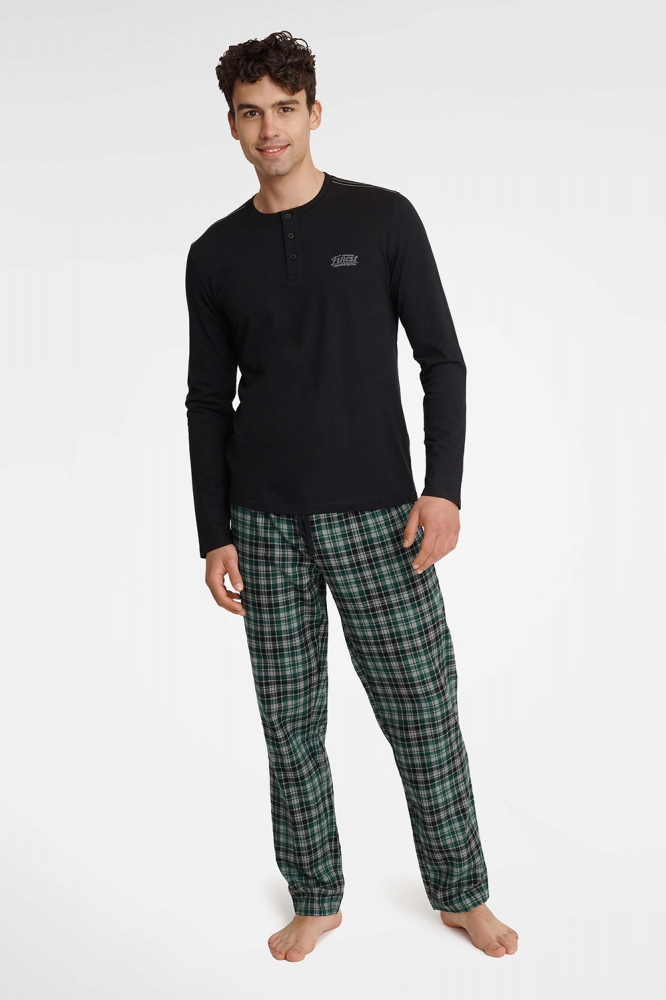 Pijama model 183839 Henderson negru